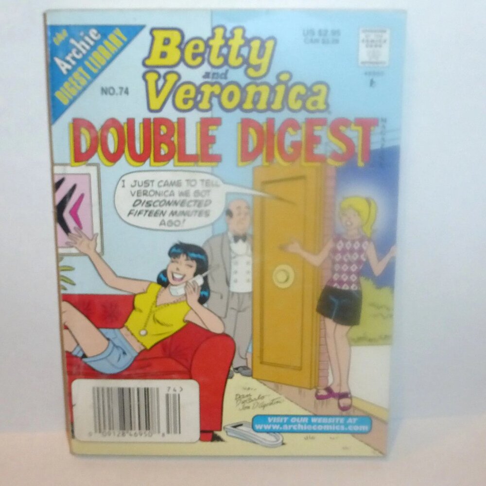 1st PRINT 1998 Betty & Veronica DOUBLE DIGEST #74 Archie Comic Book Magazine